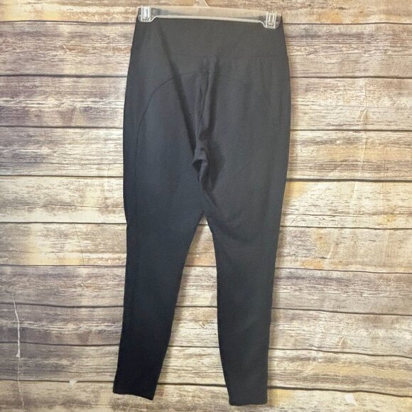 Athleta Headlands Hybrid Moto‎ Tight 4 Black Leggings Zip Ankle Skinny Stretch - Picture 4 of 6